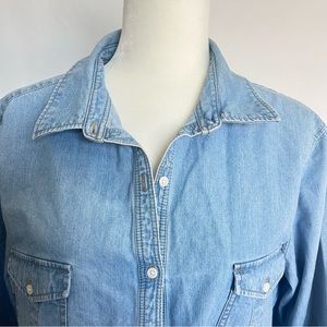Talbots Jean shirt long sleeve size XL